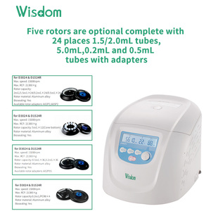 WISDOM CF-W-324 mikrofon kecepatan tinggi, <span class=keywords><strong>Rotor</strong></span> alumunium AS24-2 15000rpm kecepatan tinggi dengan 5 <span class=keywords><strong>Rotor</strong></span> yang dapat ditukar untuk laboratorium steril - Product Image 6