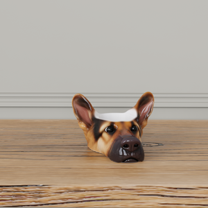 מותאם אישית גור בעל חיים מגוון חיים דמוי חרסינה גרמני, ראש כלב רועים גרמני - Product Image 5