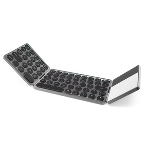 フレキシブルワイヤレス充電式キーボードミニポータブル折りたたみBluetoothキーボードBT 5.0タッチパッドキーボードタブレット電話用 - Product Image 2