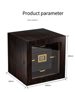 The Premium Cigar <strong>Humidor</strong> Has a Good Shelf Made of Pure Cedar Wood and Maintains Constant Humidity Control of the Cigar - Product Image 6