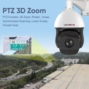 LS VISION กลางแจ้ง 8MP 37X ซูมออปติคอลความเร็วสูงกล้องรักษาความปลอดภัย AI PTZ ฐานโครงการ HD การติดตามอัตโนมัติที่มองเห็นได้ + กล้องความร้อน - Product Image 2
