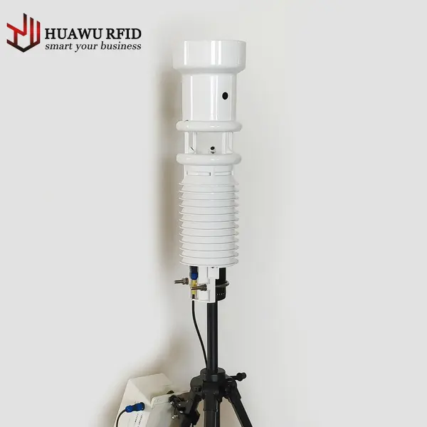 Интегрированная Метеостанция HUAWU с датчиками влажности и радиации для измерения скорости ветра