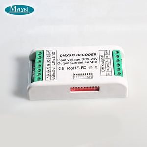 Маленький размер DMX512 4CH светодиодный контроллер освещения RGBW DMX512 декодер - Product Image 5