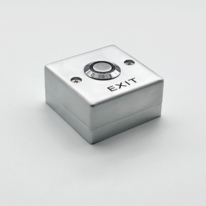 Door <strong>Exit</strong> Switch Release Zinc Alloy <strong>Push</strong> <strong>Button</strong> With Blue LED Light 12V Smart Lock <strong>System</strong> for Home Appliance - Product Image 6