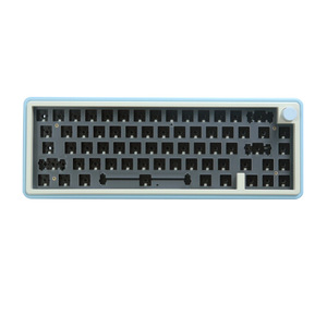 Kit de teclado para juegos de diseño 65% LMK67 RGB teclados inalámbricos tri-modo de intercambio en caliente con perilla multimedia teclados rosas multicolores para niñas - Product Image 2