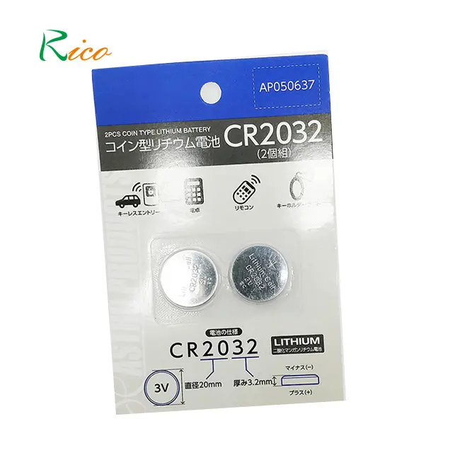 Usine produire des articles chauds 3V pile bouton pile bouton OEM batterie au lithium CR2016 CR2025 CR2032 Lithium Li-ion pile bouton