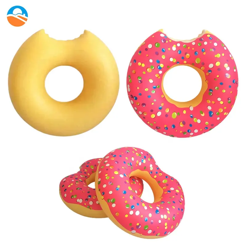 Lightweight New Adult Doughnut Shaped Inflatable Floating Tube Swimming Ring For Use On Floating Water Surfaces