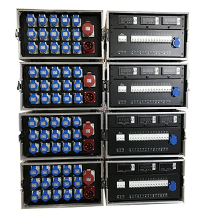 Entrada principal 32a Caja de distribución de energía con 15 canales 16a Conectores de 3 pines Salida Distro Box Distribuidor de energía