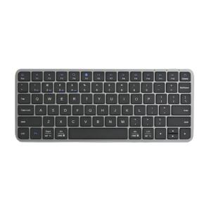 Miniteclado inalámbrico de aluminio de modo dual OEM al por mayor (BT + 2,4G) con batería de litio y retroiluminado para ordenador portátil/de sobremesa/ordenador - Product Image 2