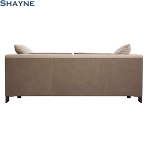 数控高点参展商为知名品牌SHAYNE家具KT客厅昂贵的弧形意大利皮革套床沙发来样定做