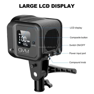 Gvm ไฟมือถือ LED คุณภาพสูง80W SD80D อย่างเป็นทางการพร้อมซอฟต์บ็อกซ์สำหรับใช้ในการถ่ายภาพและวิดีโอการควบคุมแสงแอป - Product Image 4