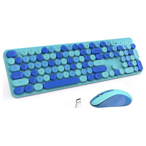 Juego de teclado y mouse personalizados 2025 LW Juego de teclado y mouse inalámbricos 2,4G - Product Image 2