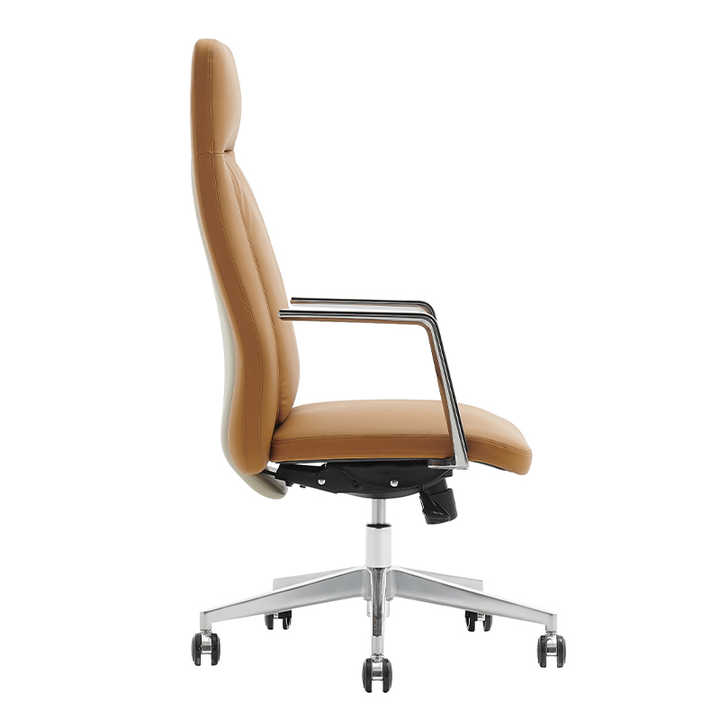 Produsen furnitur komersial bos komputer eksekutif ergonomis kursi kantor punggung tinggi kursi PU kulit sintetis rumah