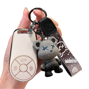 Euler iyi kedi GT özel High-End araba anahtarı seti yıldırım bale kedi bayanlar koruma toka ile kapak - Product Image 1
