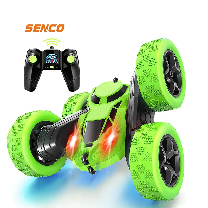 Control remoto de doble cara 360 vehículos giratorios 360 voltea RC coche 4WD Stunt Cars chico niños coche de juguete