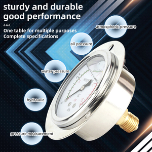 Axial Edge Shock Resistant Digital <span class=keywords><strong>Pressure</strong></span> <span class=keywords><strong>Gauge</strong></span> YN-60ZT Stainless Steel Precisão Classe 2.5 Pressão Pressão De Pressão De Óleo - Product Image 2