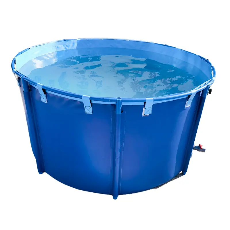 300 gallon large aquarium plastic fishing farming equipment other aquaculture equipment Round foldable pvc fish tanks