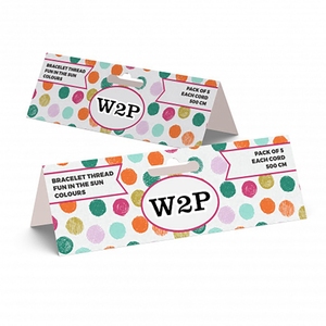 Biodegradable Bag Toppers Digital Printing <strong>Sweet</strong> Candy Retail Tag Packaging Custom Cardboard Header <strong>Cards</strong> - Product Image 1