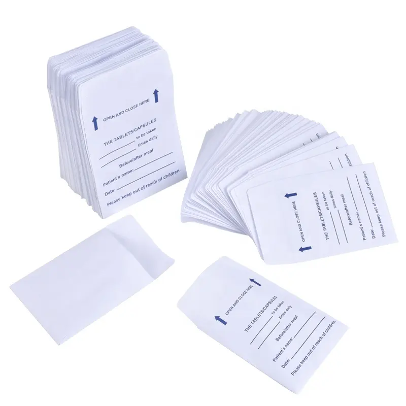 OEM医薬品タブレットカプセル包装紙封筒と医薬品ステートメント印刷