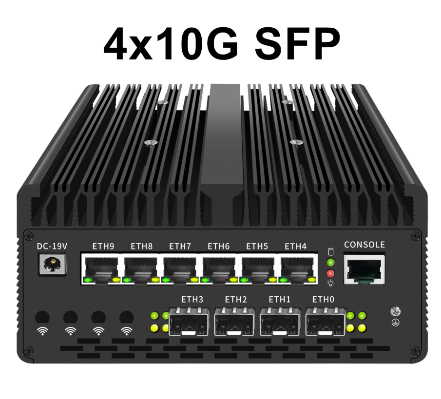 155H 4x10G SFP สีดำ