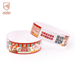 Tùy chỉnh giấy dùng một lần vé Vòng đeo tay không thấm nước Tyvek dây đeo cổ tay giấy tổng hợp dây đeo cổ tay sự kiện lễ hội bên dây đeo cổ tay - Product Image 2