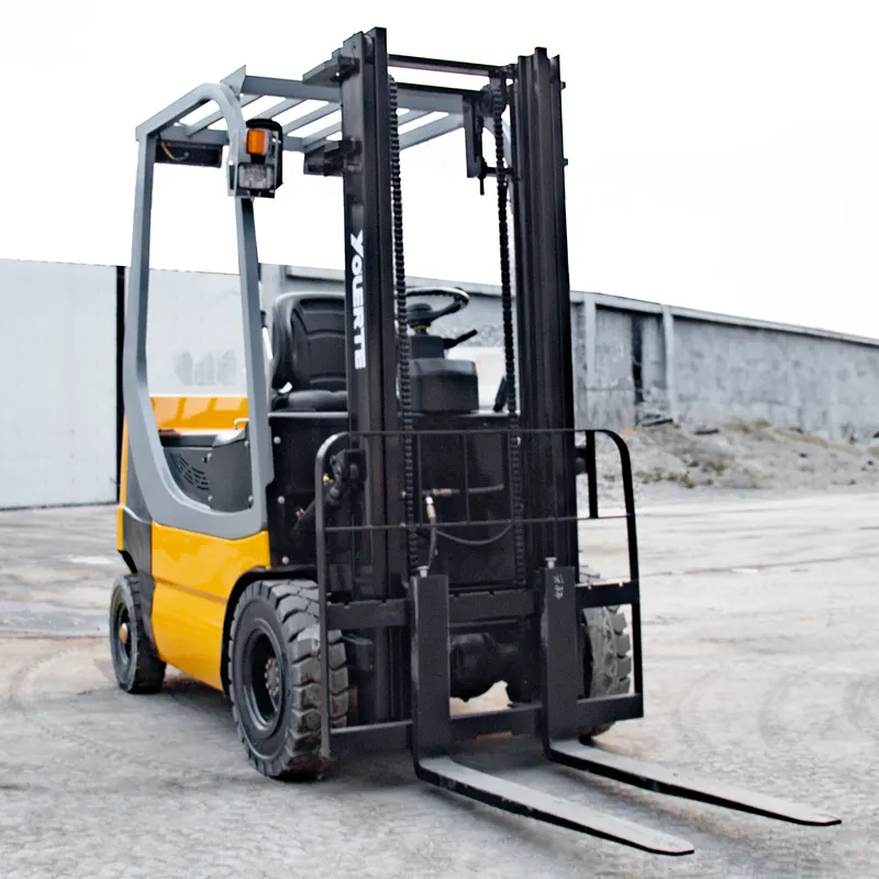 Çin heli 3 ton pil forklift mini ucuz 3 sahne direk forklift 1 ton 1.5 ton 2 ton yeni enerji elektrikli forklift