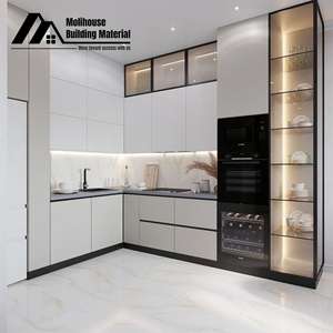 Phong cách Mỹ sang trọng tùy chỉnh tủ bếp nhà bếp nội thất thiết kế gỗ Veneer tủ bếp - Product Image 3