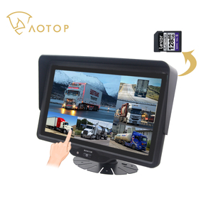 Full Touch Screen 10.1&quot; LCD IPS Car <strong>Monitor</strong> Split View 6CH Camera Video Signal <strong>Input</strong> DVR Rear View <strong>Monitor</strong> for Truck Heavy Duty - Product Image 5