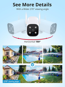 Bullet Mini Wireless Wifi IP telecamera per la visione a distanza di controllo Tuya HD visione notturna PTZ - Product Image 3