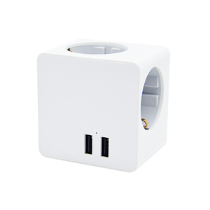 Powercube-Adaptador de 3 vías con 2 puertos USB 3.4A, enchufe múltiple para teléfono inteligente MP3 220, carga de energía - Product Image 4