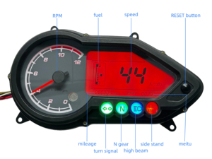 Nhà Máy Giá Điều kiện Mới ABS kỹ thuật số Bảng điều khiển Meter Speedometer cho xe máy mô hình 125 135 150 160 180 tachometer - Product Image 5