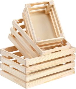 Et de 3 rates ustic ooooden est, tasas de esting con andandles ececorativo, tasa de ox ooooden tortorage Ox para ititchen - Product Image 1