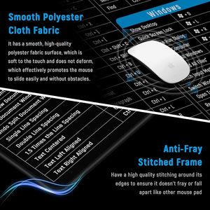 Excel Shortcuts Mouse pad 35.4x15.8 Pad Desk Pad für Tastatur und Maus Office Efficiency Booster für Laptop-Computer - Product Image 4