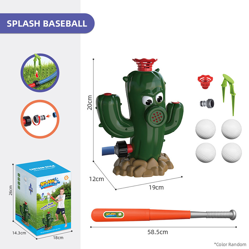 Ensemble de tir à colonne d'eau de baseball - Cactus