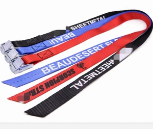 1 "25Mm 250Kg Tùy Chỉnh In Dây Đeo Hàng Hóa Nylon Buộc Vành Đai Cam Khóa Tie Xuống Dây Đeo Với Kim Loại Cam Khóa - Product Image 5