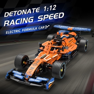 <strong>RC</strong> <strong>F1</strong> <strong>1</strong>/12 Simulation Super Sport Racing Car DIY Building Blocks Dual Remote Control Programmable Racing Vehicle Model Toy - Product Image 2
