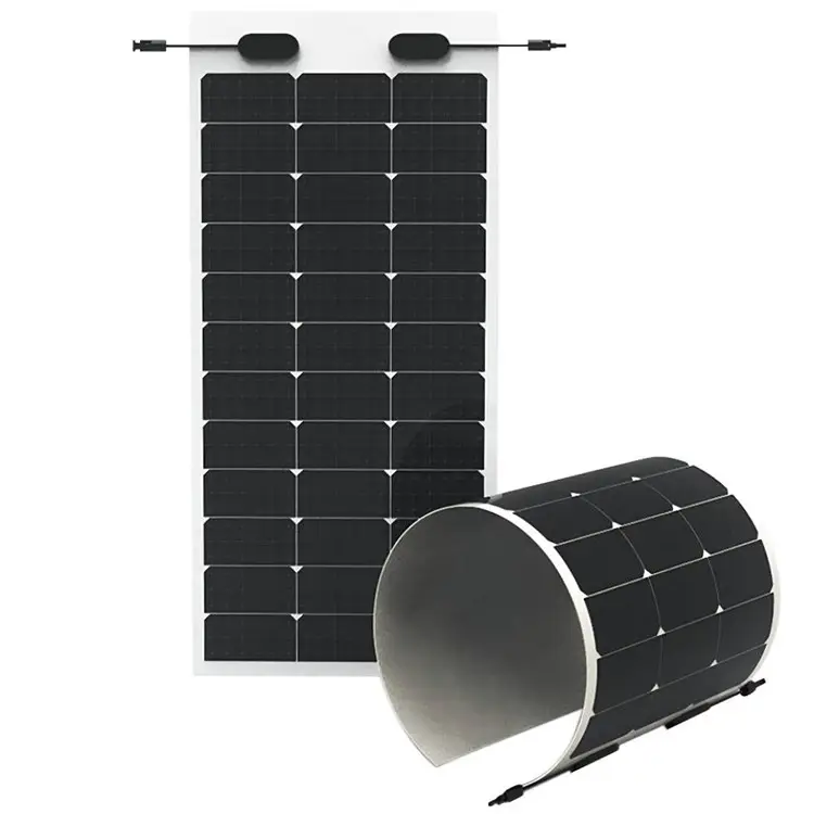 Không thấm nước RV RoHS CE Monocrystalline công nghệ di động Trung Quốc bán buôn 100 wát panel năng lượng mặt trời linh hoạt