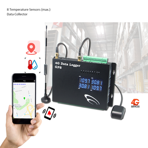 ユニバーサル温度データロガーレコーダー4gリアルタイムGpsトラッキングデバイストラッカー産業用8温度センサー - Product Image 1