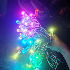 50ชิ้น/ม้วน DC ws2811 DMX ตกแต่ง RGB IC 12มม LED Pixel สตริงจุดโมดูล DMX ไฟโซ่ - Product Image 4