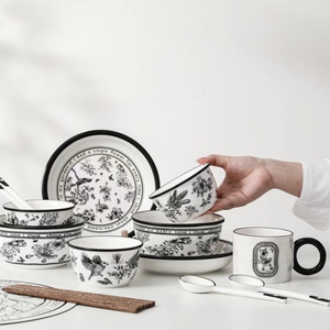 <strong>Flatware</strong> Dinnerware Set for <strong>Two</strong> People Dinnerware Set Porcelain Dinner for Restaurant/Wedding/Housewarming - Product Image 5