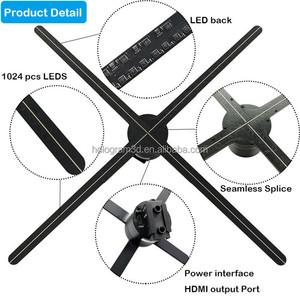 Dsee-65HDU H D M I 3D LED Hologram Fan Syncbox reklam ekranı gerçek zamanlı etkileşim yüksek kalite Hologram projektör - Product Image 3