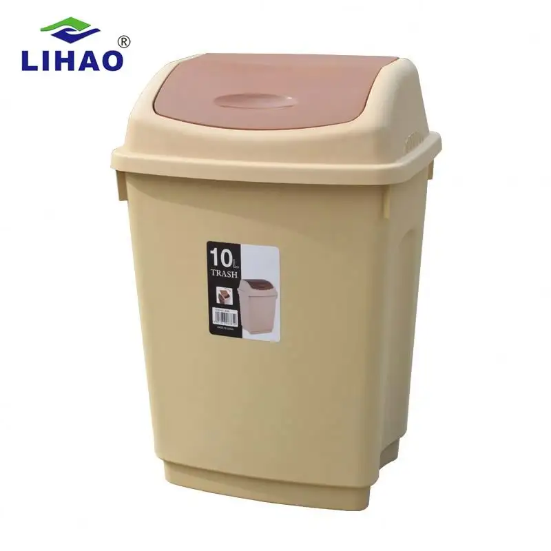 Lihao – poubelle en plastique de 10l, 15l, qualité garantie, poubelle domestique, hôtel, petite poubelle, bac à poussière