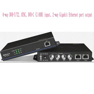 Mini 4 CH RF Tuner <strong>DVB</strong>-C ATSC <strong>DVB</strong>-T T2 <strong>Input</strong>, <strong>IP</strong> <strong>Output</strong> TV Signal Converter Modulator Receiver - Product Image 2