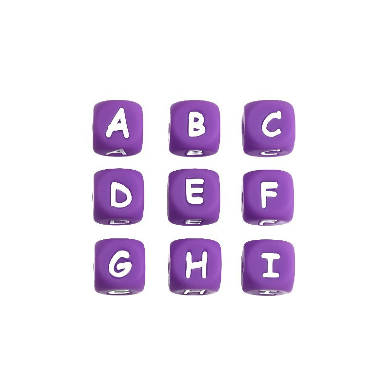 Caractères blancs sur fond violet 4 #
