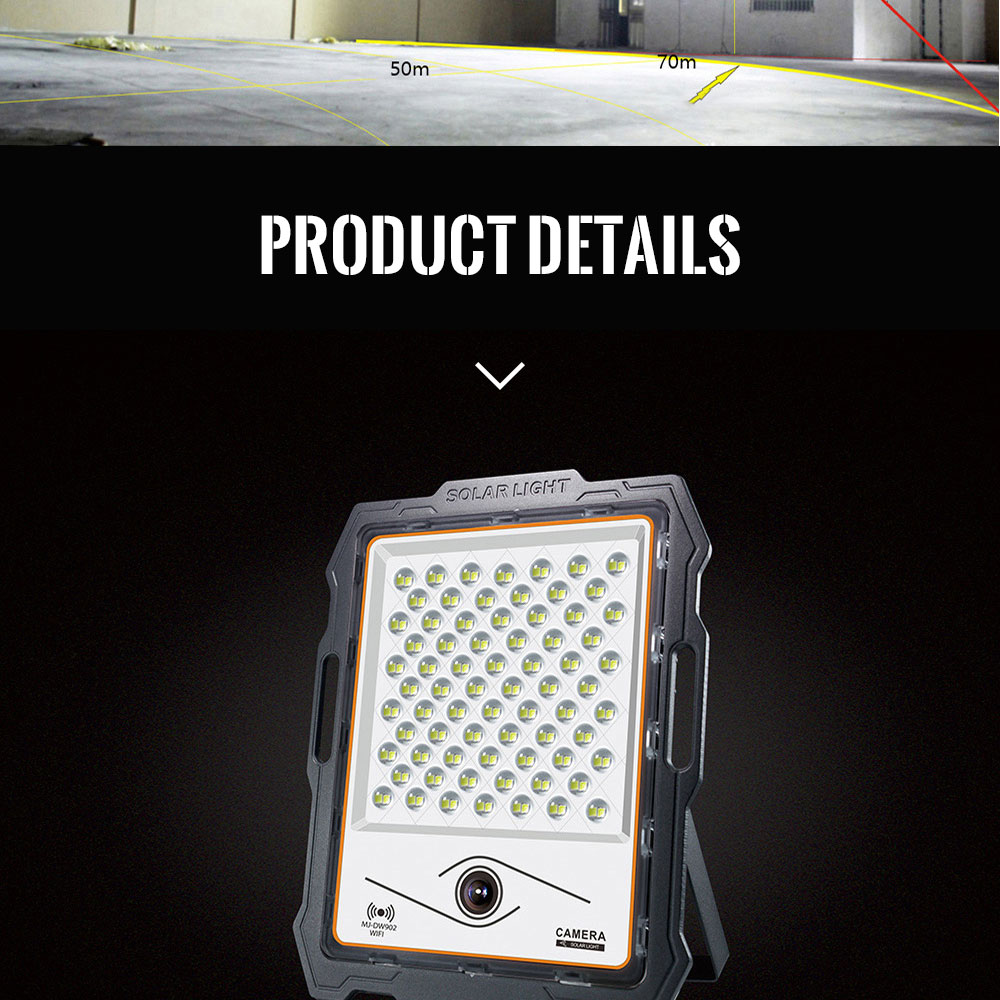 New 12V 24V floodlight portable solar smart led flood lights 100w 200w 300w 500w 400watt solar led flood light with wifi camera