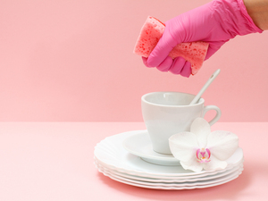 Xs Nitrile Gloves Clean Gloves Tattoo Pearly Protective pink 5mil Think Labor protection High Quality