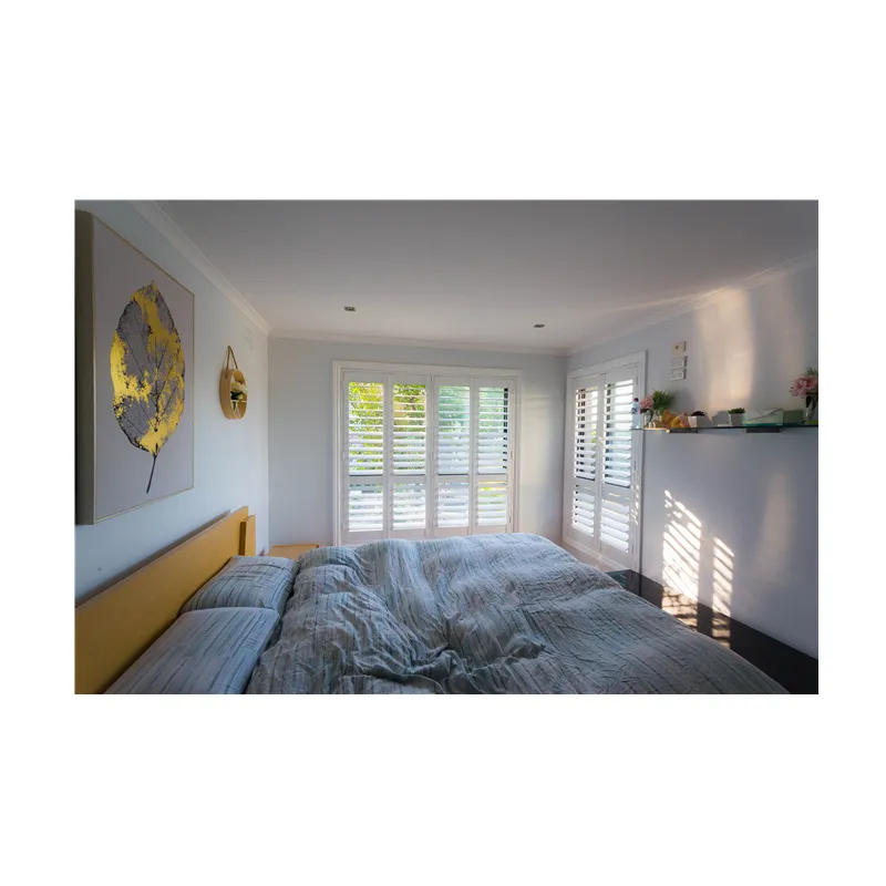 Premium quality PVC shutter bedroom plantation shutters
