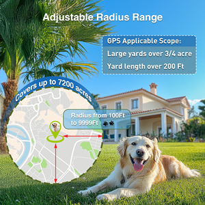 2025 New <span class=keywords><strong>Dog</strong></span> GPS Wireless Zaun Elektrozaun system Wiederauf lad bares IPX7 Hunde zaun Schock halsband Outdoor für Hunde mit GPS - Product Image 6