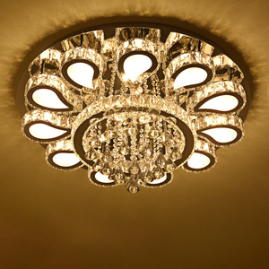 Yüksek kalite K9 kristal ev yuvarlak oturma odası ışık yemek odası yatak odası ışık Modern basit lambalar Led tavan aydınlatma - Product Image 3