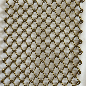 Dekoratives Draht geflecht Edelstahl Metall kettenglied Netz vorhang Bildschirm Trennwand Webart Draht geflecht dekorieren - Product Image 3